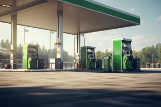 Gas station withouw cars